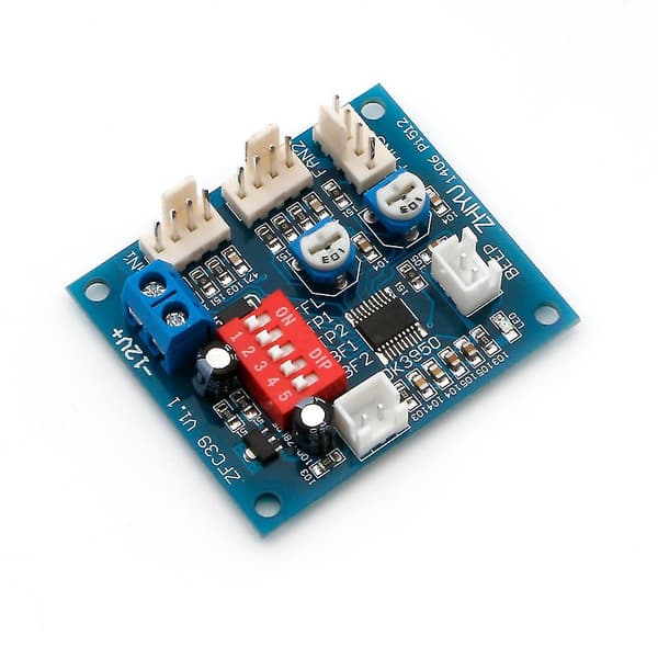 PWM 12V CPU PC Blæser Temperatur Kontrol Hastighedsregulator Modul Høj-temp Alarm