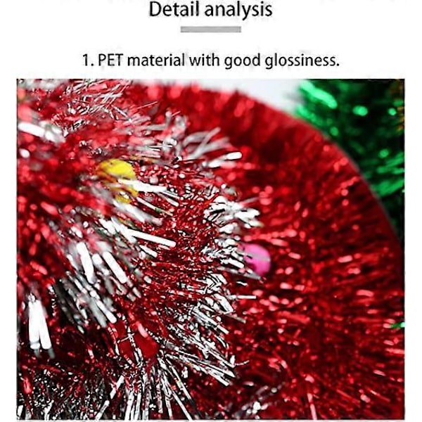 Julglitterhatt med LED-lampor, julgransformad, färgglada pomponer, semestertemahatt