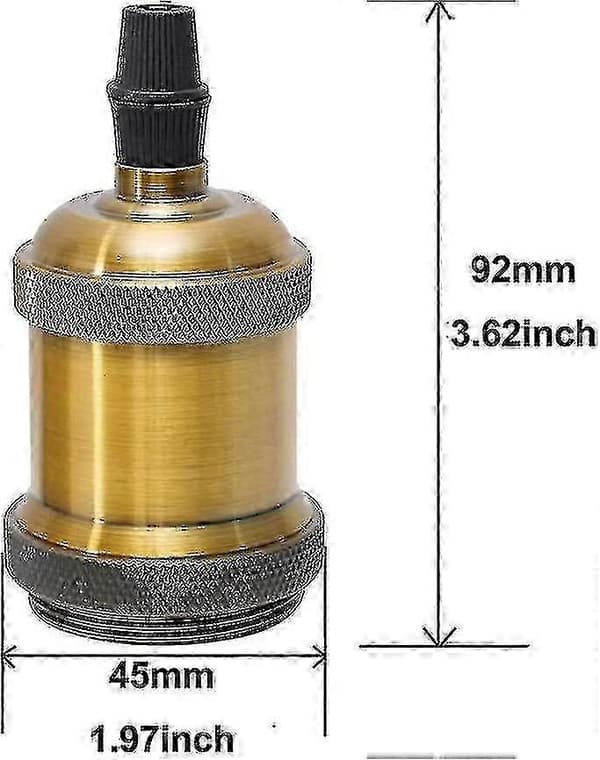 E27 Lampeholder. Pæreholder. Keramisk Adapter Lampeholder Til Dekoration