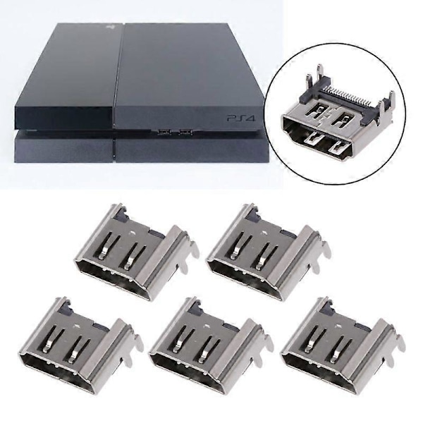 5 stk. Udskiftnings Display HDMI-kompatibel Port Socket Jack Stik Til PlayStation PS4 Konsol Port