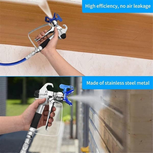 Airless Sprutpistol Vridled 1/4-tums Högtryck Målningstillbehör Airless Sprutslang Vridbar (6-pack)