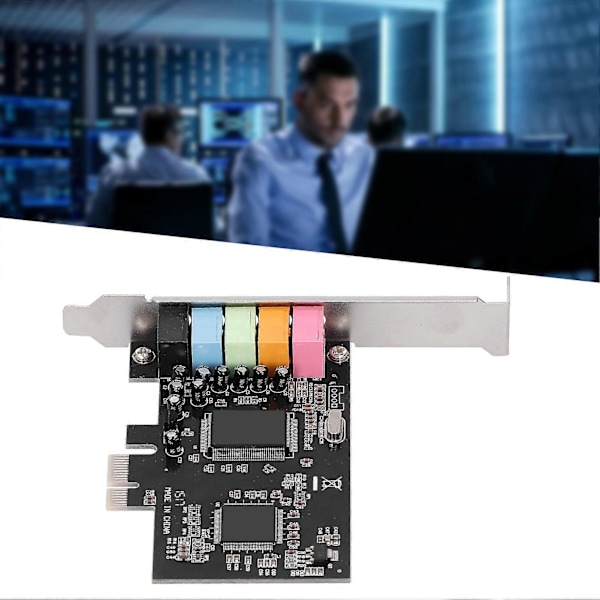 PCI-E 5.1 Lydkort CMI8738 Chip Stereo Lydkort Understøttelse til Windows 7 til Desktop Computer YEMMA