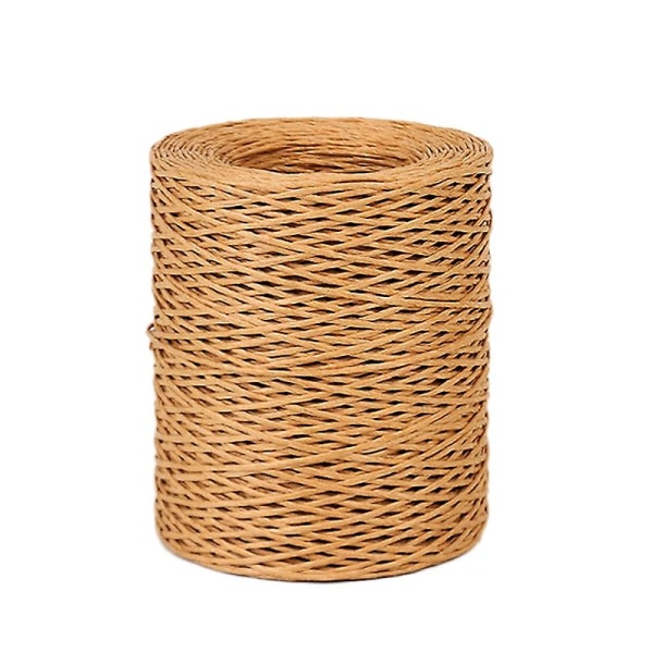 1.0Mm Light Brown Floral Bind Wire Wrap Twine Handmade Iron Wire Paper Rattan for (Length: 210M)