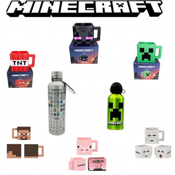 My World Spel Periferimugg Minecraft Fackla Fackla Kopp Barn Vattenkopp Modell