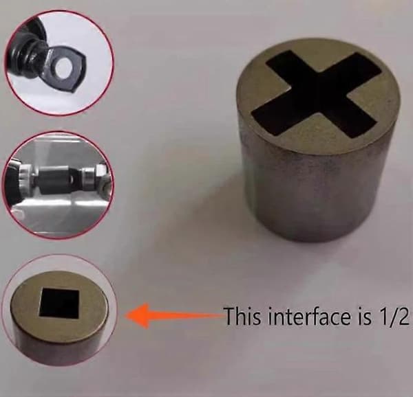 Jekk Socket Drill Adapter, Drill Adapter for Bil, Kraftig Arbeidsbesparende Verktøy Jack Sleeve