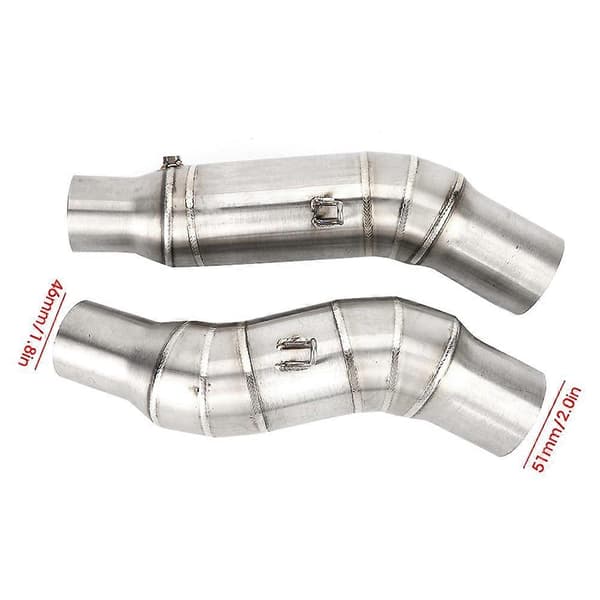 Motorsykkel Eksos Midtrør Rustfritt Stål Passer for Kawasaki Z1000 2010-2016