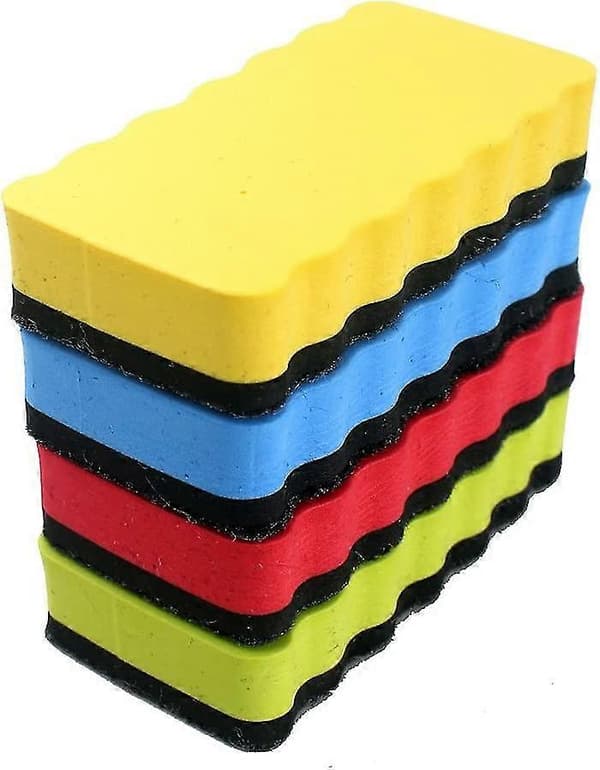 Tavlevisker (4 stk), Magnetisk til magnetisk glasboard, whiteboard, køleskab