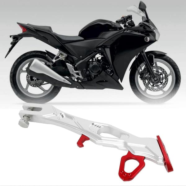 Motorcykel Side Stativ Tripod Ramme Parkering Fod Støtte B05026 (Rød)