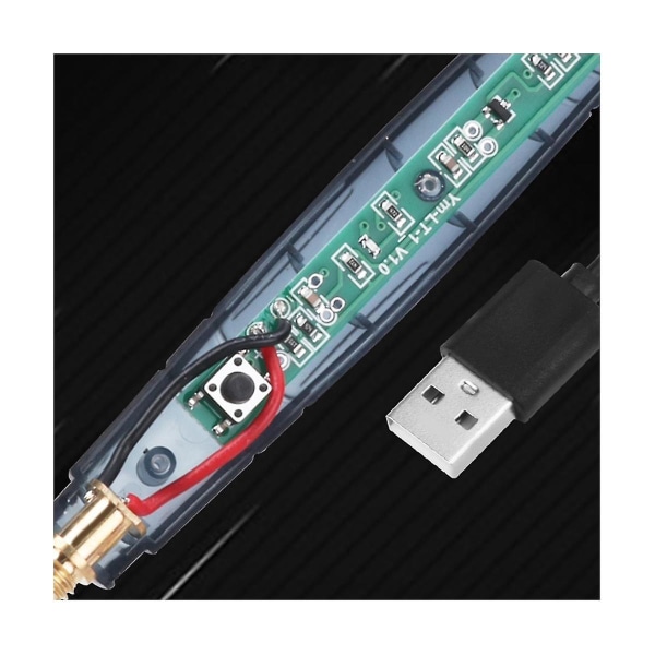 Kannettava USB juotosrauta Ammattimainen sähkölämmitystyökalu Rework-merkkivalon kahva Weldin