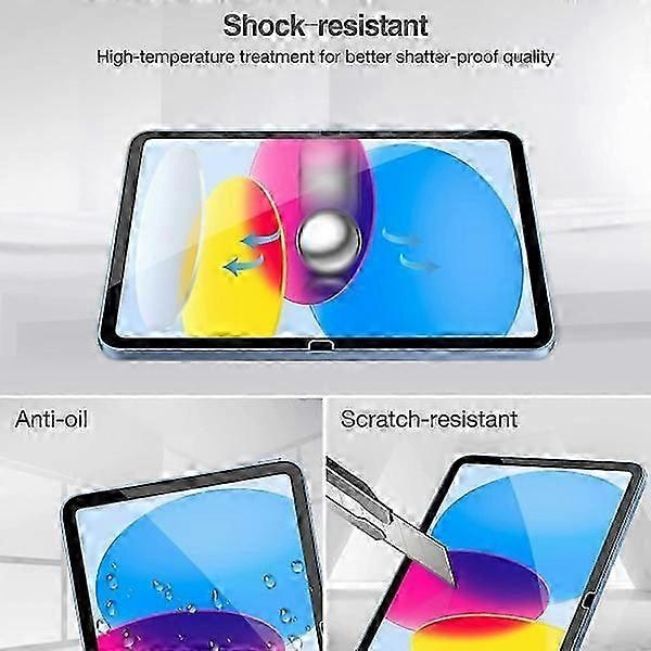 2X Skärmskydd i härdat glas för iPad 10.9 Gen 10 Transparent