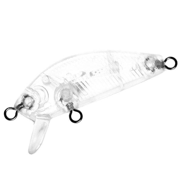 10 stk. Fiskestik Krops 5cm 2,7g Umalet Crankbait Vib Minnow Wobblers Hård Lokke Blanke Lokker