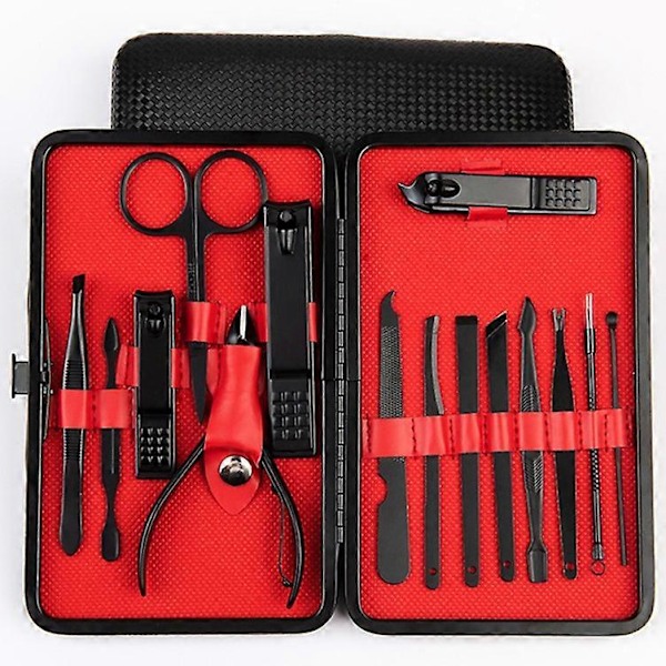 Manikyrset Personlig vård - Nagelklämma Kit Lyx Manikyr 18 I 1 Professionell Pedikyrset