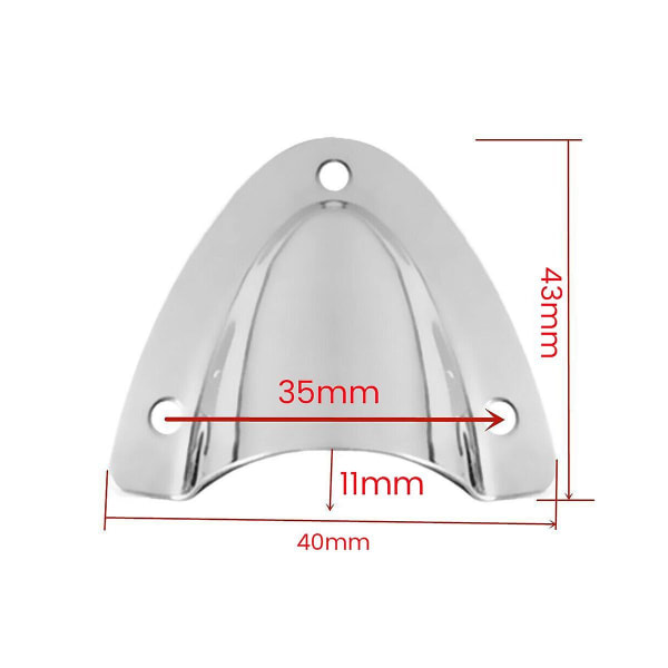 10 stk Båt Rustfritt Stål Skall Midget Ventilasjons Slange Kabel - Skall Deksel Yacht Hardware Small