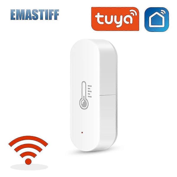 Tuya Wifi Temperatur Fugtigheds Sensor Måler Indendørs Hygrometer Termometer Smart Life App Kontrol