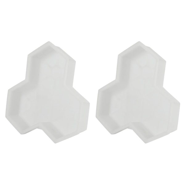 2pcs Path Mold Maple Leaf Concrete Manually Plastic Stepping Stone Paving Molds For Pavement Courty