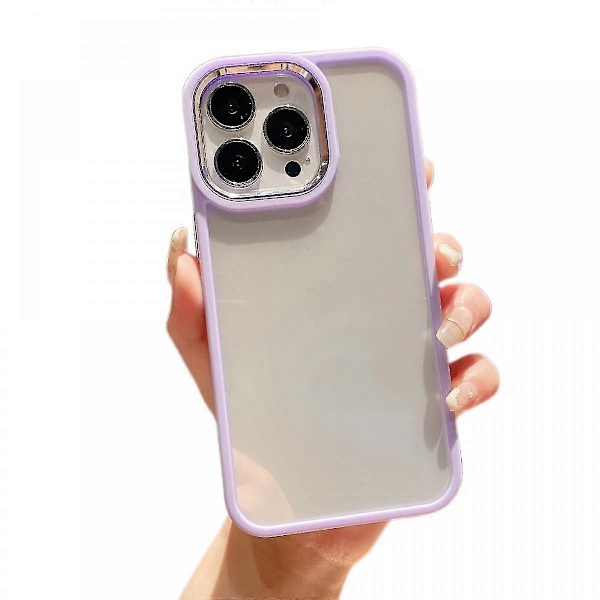 Skyddsfodral för Iphone 11, Enkelt Akryl Skal Stöttåligt Skydd Ultra Tunt Skal Lila