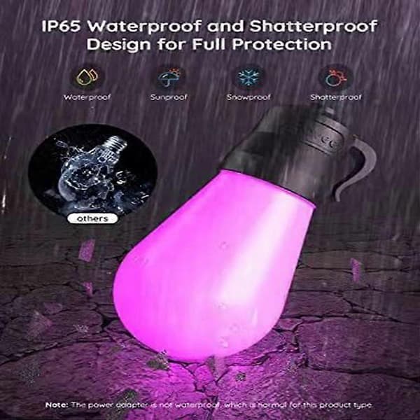 Bluetooth magisk kule boble lampe lyslenke