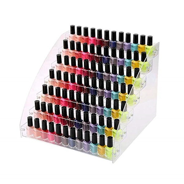 Neglelakkholder Klar Sminke Display Stativ Stativholder Organizer 3 Lag