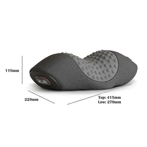 Elektrisk Massageapparat Cervical Kudde Varm Kompress Vibration Massage Nackdrag Avslappning Sovande Memor