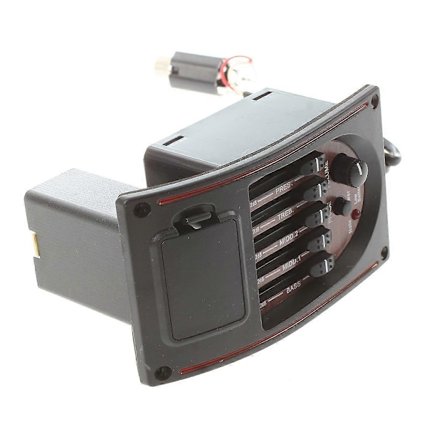 Förstärkare för akustisk gitarr - Förinstallerad förförstärkare, 5-bands EQ, Stämmare, Piezo Pickup