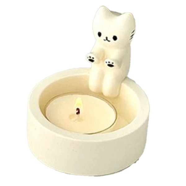 Kitten Candle Holder, Cute Grilled Cats Aromatherapy Candle Holder, Desktop Decorative Ornaments, B