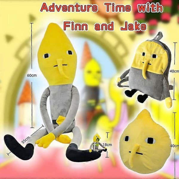 Adventure Time Lemongrab 45 tums plysch Lemon Grab figur docka leksaker samling present B