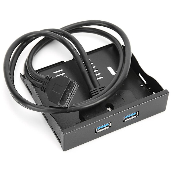 USB 3.0 Floppy Bay Frontpanel med 19-pinners til 2 USB 3.0 Grensesnitt HUB