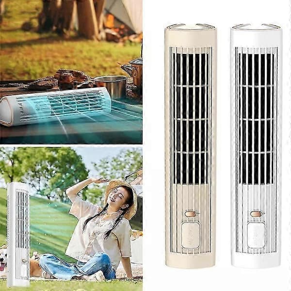 NY Desktop Tower Fan Professionel Effektiv Støjsvag 3 Niveauer Justerbar Bladløs Bordventilator Dual-use S