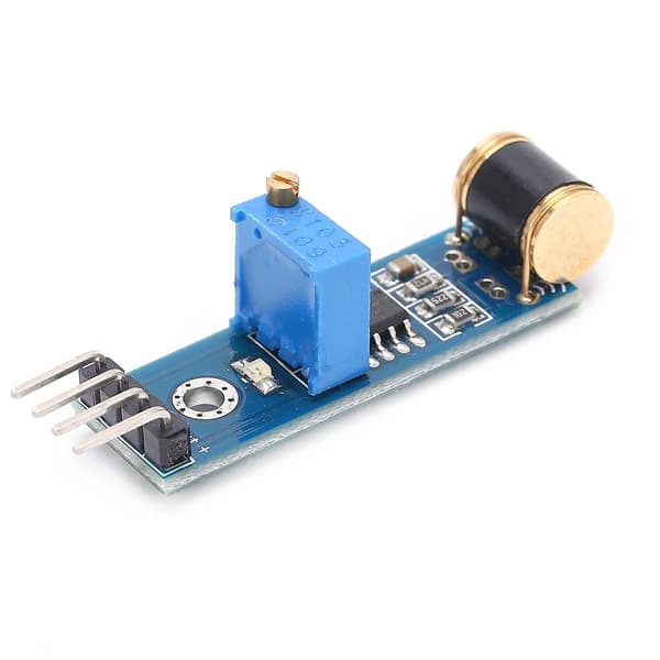 Justerbar Vibrationssensor Modul - 801S, 4-Pin, DC 3-5V