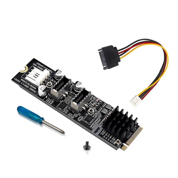 Nvme Til 2-port Usb3 10g Utvidelseskort Adapter Asm3142 Høy ytelse
