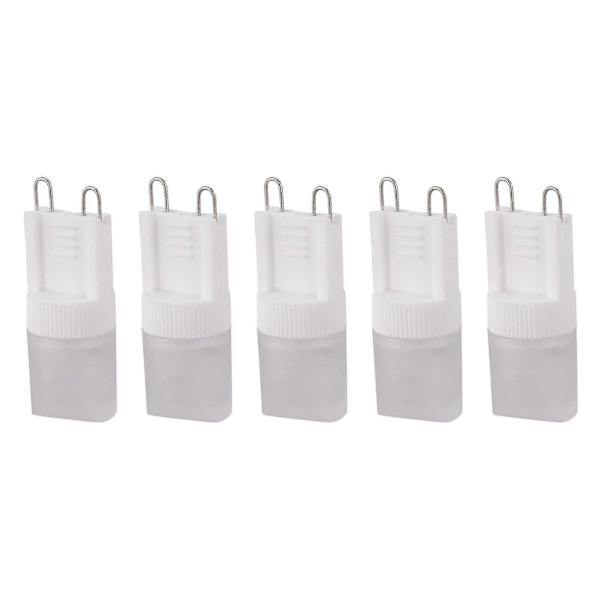 5x G9 Varmt Hvit 1 LED Pære Spotlys Lampe 1w AC 220v-240v Høy Effekt