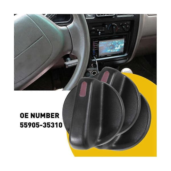 3X Bil Interiør Bryter Kontroll A/C Knott for 1995-2004 55905-35310