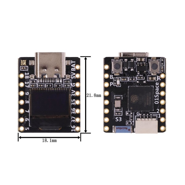 Esp32 S3 -kehityskortti, jossa on 0,42 tuuman Oled LCD Risc-v Wifi Bluetooth tuki ja Micropyth