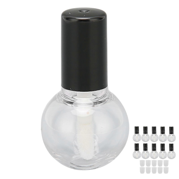 Tomme Lipgloss-tuber 5ml Søt Kule Type Plast Gjenfyllbare Beholdere 10 stk DIY Flasker