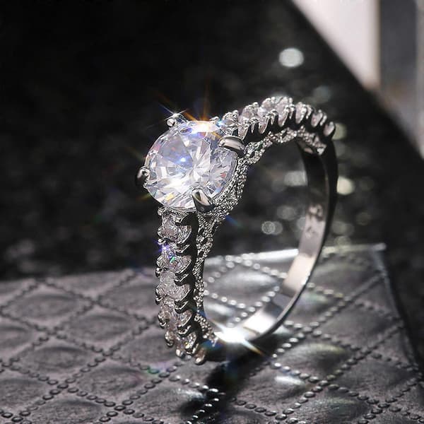 Dame Diamant Kobberlegering Ring Mode Ring Smykker Armbånd