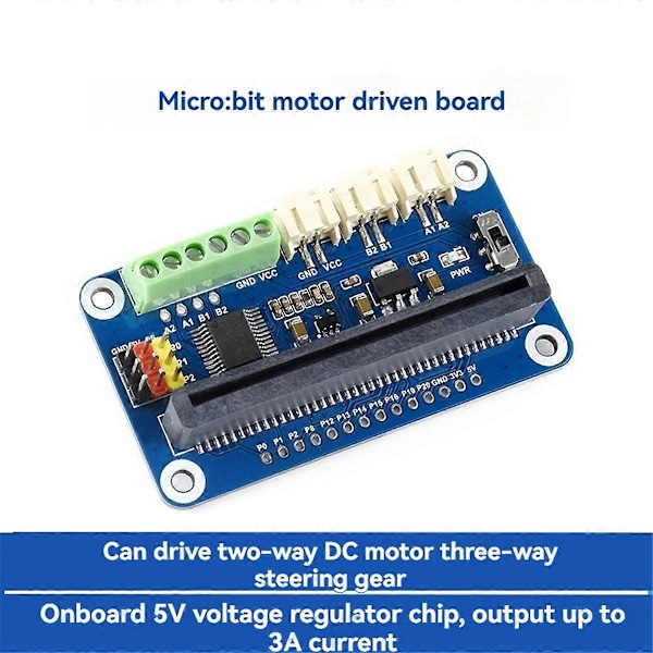 2-kanals Motordrivrutin Expansionskort för BBC Microbit Micro-Bit V1.5 V2 Kort Breakout Sh