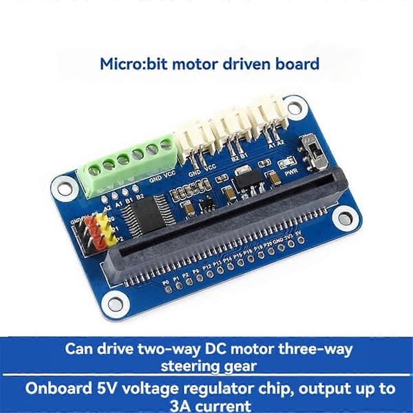 2-kanavainen moottoriohjainlaajennuslevy BBC Microbit Micro-Bit V1.5 V2 -levylle