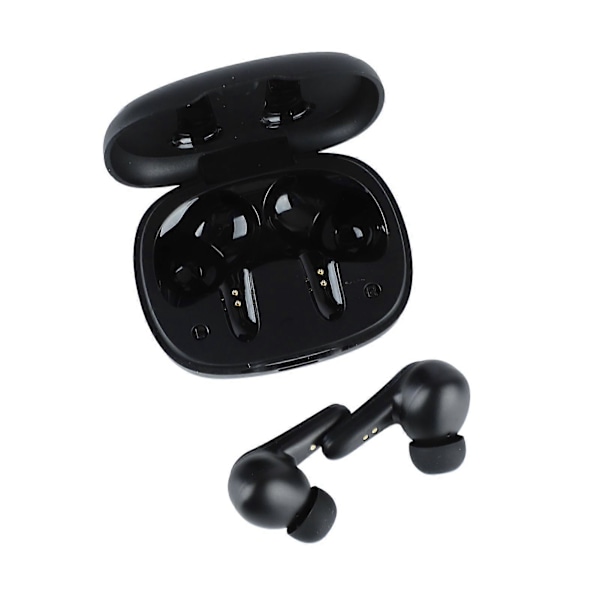True Wireless Hörlurar Brusreducering Låg Latens Stereo Bluetooth Hörlurar för Musik Svart