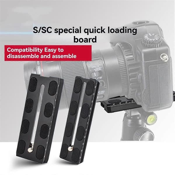 120mm Kamerafeste Quick Release Plate Standard 1/4 Tommers Skrue Quick Release Plate for SC