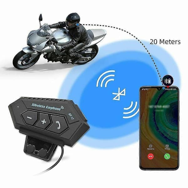 Moottoripyöräkypärän Bluetooth-kuulokemikrofoni Kypäräpuhelin