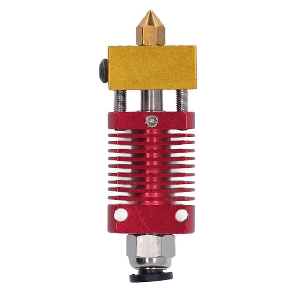 Ekstruder Printhoved med 0,4 mm Dyse Gevindforbindelse Hotend 3D Printer Tilbehør Rød YEMAA