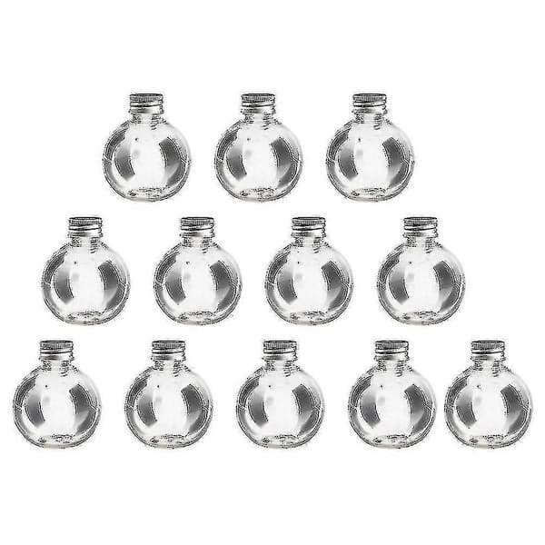 25 st Plastflaskor Transparenta Läcksäkra 150ml Tomma Glödlampsformade Flaskbehållare Bollflaska