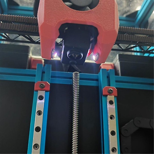 RGB-paljetter med RGB WS2812 3535 Ljusstark RGB LED och 1m 26AWG PTFE-tråd för Voron Mini SB Extruder