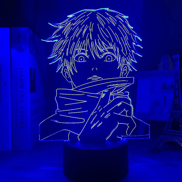 Shxx Led Natlampe Anime Satoru Gojo Lampe Jujutsu Kaisen Led Natlampe Til Børns Fødselsdagsgave Jujutsu Kaisen Satoru Gojo 3d Lampe 3d9l-310