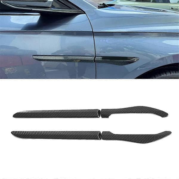 4 STK Sidevinge Panel Trim Cover Dekoration Kulfiberfarve til Seal / ATTO 4