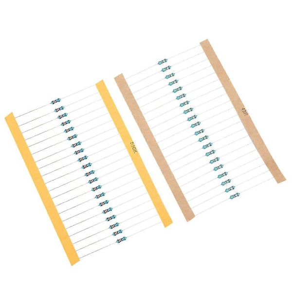 2600 kpl 1/4 W metallikalvovastuksia, sarja, elektroniset komponentit 1 R-3 M YEMAA