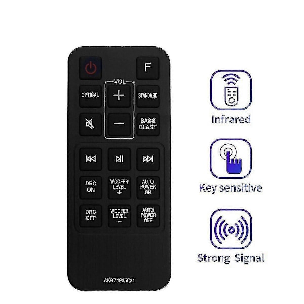 WJTG Erstatning Akb74935621 Fjernkontroll For Lg Soundbar Sj2 Sj2.aeusllk Sj2.deusllkJ