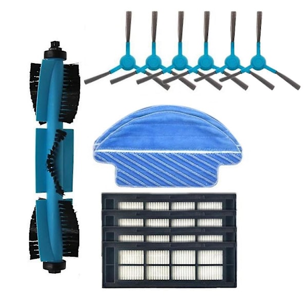 Hepa-filter for 3090 robotstøvsuger, reservedeler, moppeklut, sidebørste, rulle, hovedrulle