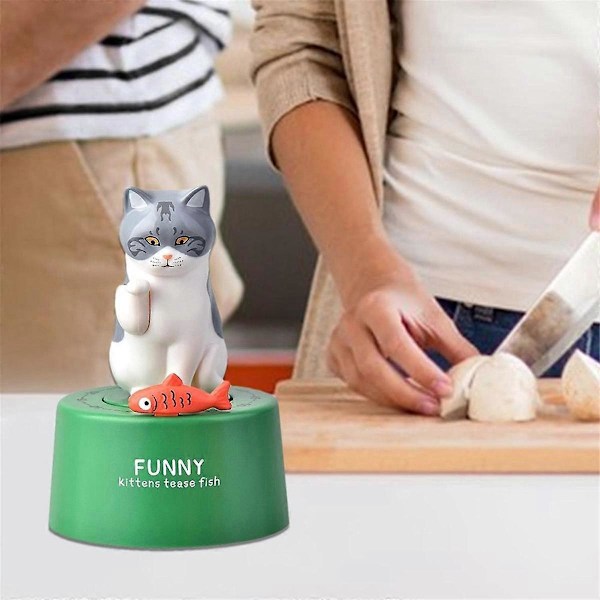Kat Køkken Timer, Mekanisk Køkkenværktøj Timer, Kort Timer Kat Køkken Timer Kat Kat Ur Køkken Timer Orange Farve
