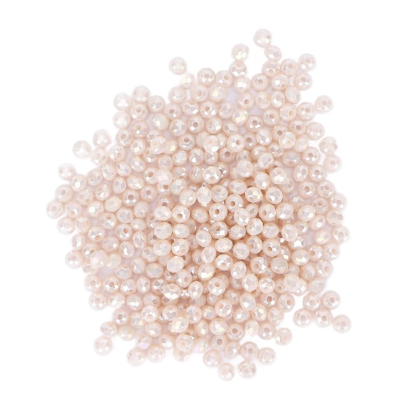 300 stk plast små perler 3 mm frø perle forsyninger sett for smykker å lage armbånd DIY Craftbeige